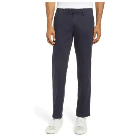 Brax Feel Good Men's Chino Pants Sz 40/34 Navy Perma Blue Straight Leg Regular - Picture 1 of 14